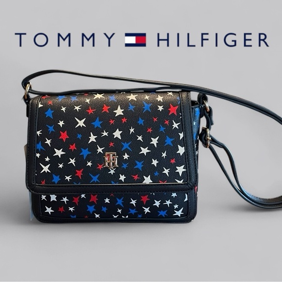 Tommy Hilfiger Star Crossbody Bag - Red, White and Blue, NEW - Picture 1 of 5